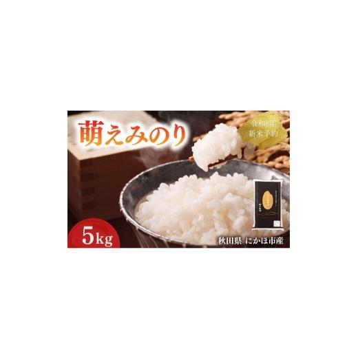 ふるさと納税 米 秋田県 にかほ市 新米先行予約 萌えみのり 精米 5kg 令和8年度産精米 白米 米 コメ お米 おこめ ブランド米 ご飯 ごはん 秋田 にかほ