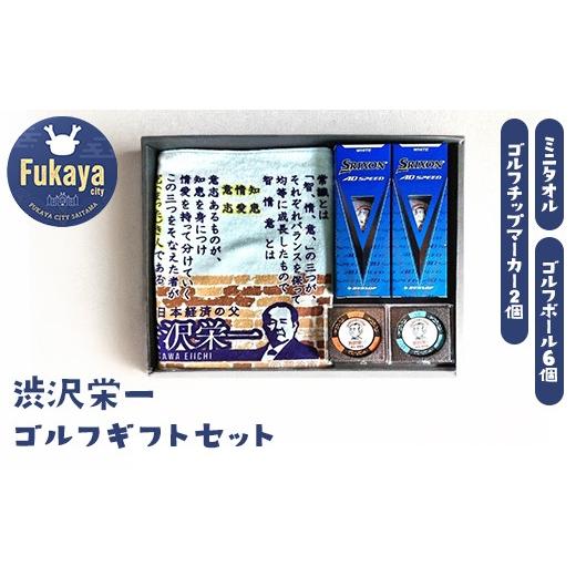ふるさと納税 ゴルフグッズ ボール 埼玉県 深谷市 渋沢栄一翁ゴルフギフトセット