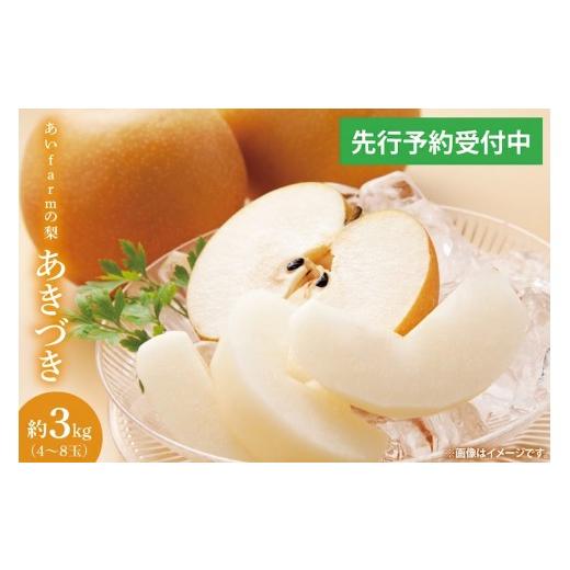ふるさと納税 梨 栃木県 益子町 先行予約 数量限定 あい farm の梨 あきづき3kg (4〜8玉) | 9月上旬より順次発送 梨 なし フルーツ 果物 新鮮 旬 梨園 益子町…