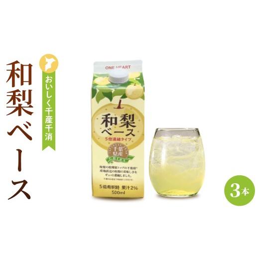 ふるさと納税 果汁飲料 千葉県 市原市 梨 千葉県産 和梨ベース 500ml 3本 セット