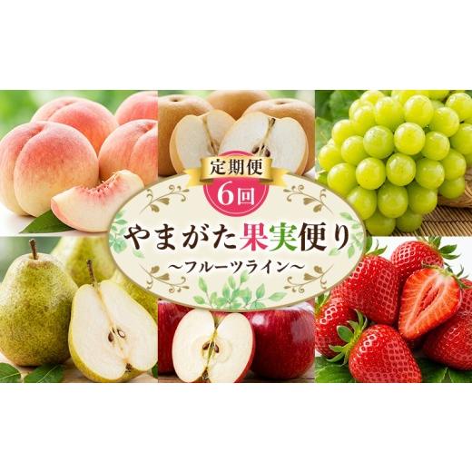 ふるさと納税 もも 山形県 山形市 定期便6回 やまがた果実便り=フルーツライン= (白桃 梨 シャインマスカット ラ・フランス りんご いちご ) FY26-182