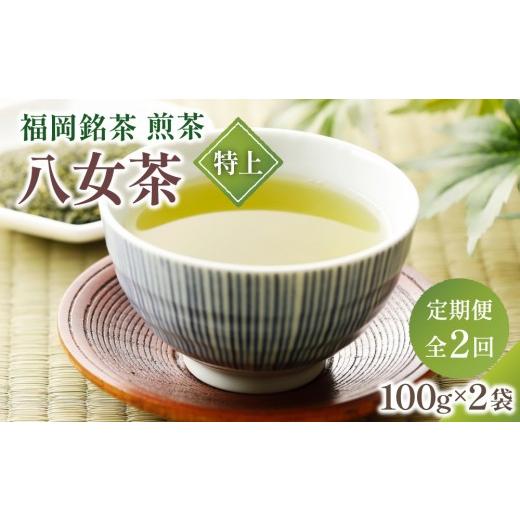 ふるさと納税 お茶類 緑茶(茶葉・ティーバッグ) 福岡県 那珂川市 定期便・全2回 八女茶 特上 煎茶セット 100g×2袋 定期便(全2回)