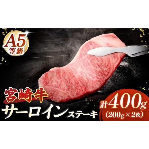 ふるさと納税 牛肉 ステーキ 宮崎県 小林市 A5等級宮崎牛 サーロインステーキ 400g(小林市産 牛肉 和牛 特選 贅沢 厳選和牛 ブランド牛 ギフト 贈答)