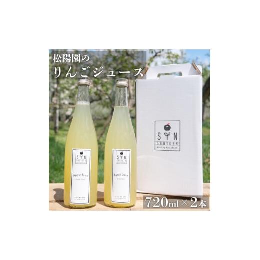 ふるさと納税 果汁飲料 岩手県 遠野市 松陽園 りんごジュース 720ml×2本セット 遠野産りんご100%使用 1511273