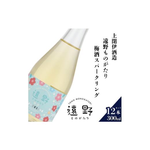 ふるさと納税 お酒 岩手県 遠野市 遠野ものがたり 梅酒スパークリング 300ml × 12本 上閉伊酒造 1654932
