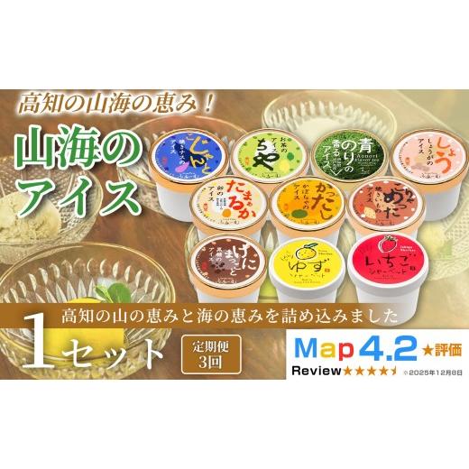 ふるさと納税 菓子 アイス 高知県 安芸市 山海のアイス 100ml×10個 定期便 3回 アイスクリーム シャーベットアイス 人気 ご当地アイス 高知県 焼きナス 卵 か…