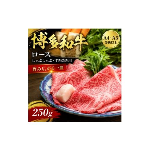 ふるさと納税 牛肉 すき焼き 福岡県 大野城市 厳選部位 A4〜A5 博多和牛ロースしゃぶしゃぶすき焼き用 250g(大野城市) 1750624
