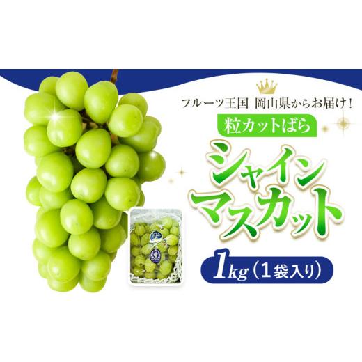 ふるさと納税 ぶどう マスカット 岡山県 浅口市 先行予約 シャインマスカット 粒カット ばら 1kg (1袋入り) Lino & Kai Farm[2026年10月上旬-11月中旬頃出…