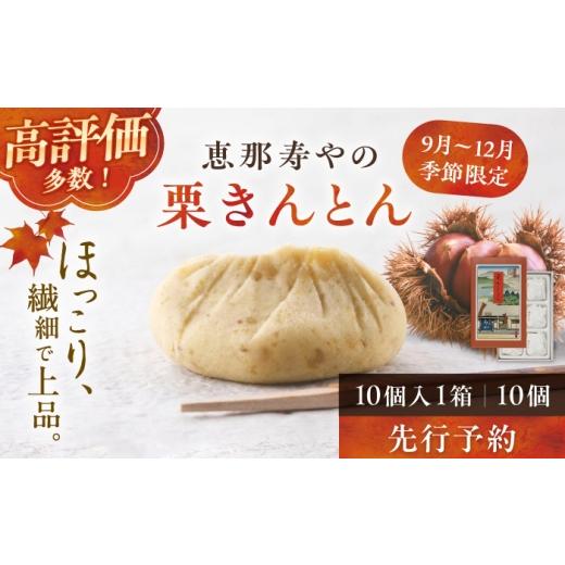 ふるさと納税 和菓子 栗きんとん 岐阜県 恵那市 先行予約 着日指定可 10月上旬から順次発送 恵那寿やの栗きんとん 10個入 / 栗きんとん くりきんとん 和菓子…