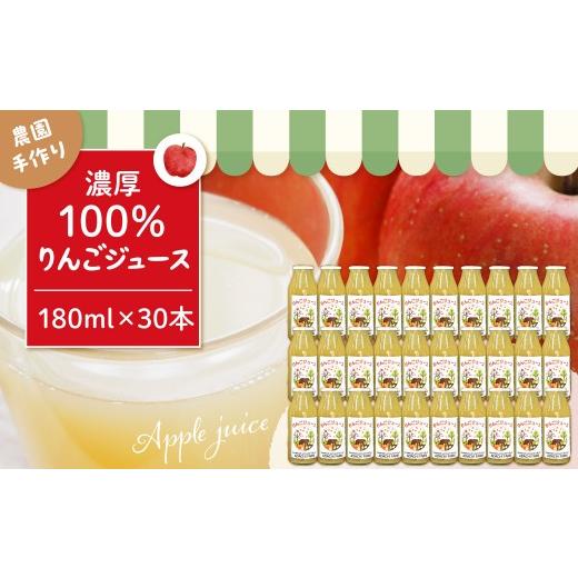 ふるさと納税 果汁飲料 りんご 山形県 東根市 100%りんごジュース 180cc 30本セット 山形県 東根市 安達農園提供 hi037-010 100%りんごジュース 180cc×30本