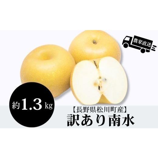 ふるさと納税 梨 長野県 松川町 訳あり 農家直送 糖度トップクラス果汁たっぷり南水 約1.3kg[HF56]// 長野県 南信州 減農薬栽培 和梨 家庭用 なし ナシ …