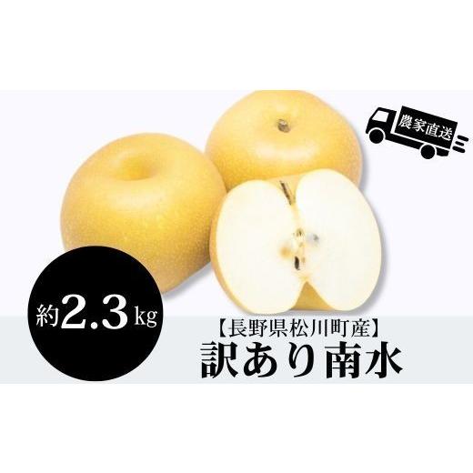 ふるさと納税 梨 長野県 松川町 訳あり 農家直送 糖度トップクラス果汁たっぷり南水 約2.3kg[HF57]// 9月下旬〜10月上旬発送開始予定 // 長野県 南信州…