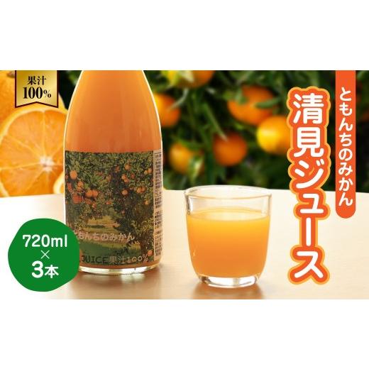 ふるさと納税 果汁飲料 みかん 愛媛県 八幡浜市 ともんちのみかん清見ジュース 720ml×3本(計2160ml) D91-1 1639242