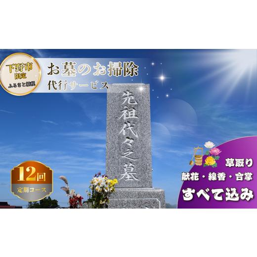 ふるさと納税 イベントやチケット等 栃木県 下野市 お墓 清掃 代行サービス 12回「ふるさとのお墓 心を込めてお掃除します」 掃除 お掃除 代行 栃木県 しもつ…