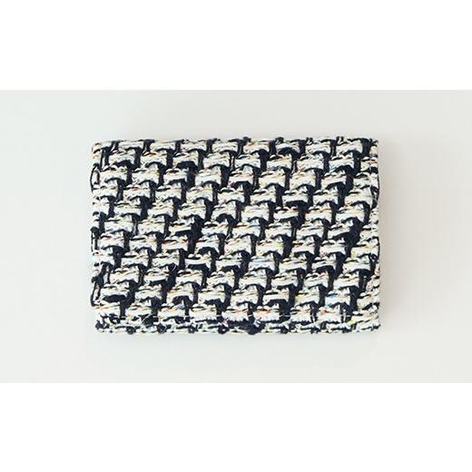 ふるさと納税 雑貨・日用品 山形県 山辺町 COOHEM 米富繊維 KNIT TWEED CARD CASE カードケース 名刺入 ブランド 数量限定 山形県 山辺町 BLACK yt-ccxxbk BL…