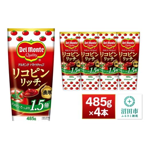 ふるさと納税 調味料・油 群馬県 沼田市 デルモンテ リコピンリッチトマトケチャップ 485g 4本 野菜セット デルモンテ Del Monte キッコーマン 野菜 トマト と…
