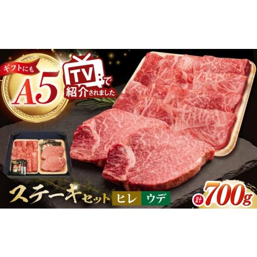 ふるさと納税 牛肉 ヒレ 長崎県 波佐見町 A5ランク ヒレステーキ 300g 薄切りステーキ 400g 長崎和牛 2種セット 肉のあいかわ