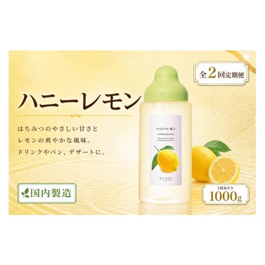 ふるさと納税 加工品等 はちみつ 熊本県 熊本市 2回定期便 ハニーレモン 果汁入りはちみつ 1000g はちみつ ハチミツ 蜂蜜 ハニー 蜜 果汁 杉養蜂園 定期便