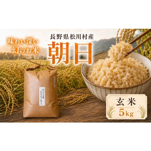 ふるさと納税 玄米 長野県 松川村 幻のお米 朝日 あさひ 玄米 5kg 自然栽培 天日干し 稀少 在来種 農薬 肥料 除草剤 未使用 | 米 お米 玄米 米 コメ 古代米 自…