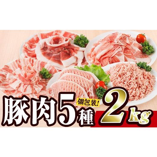 ふるさと納税 豚肉 ロース 大分県 佐伯市 ＼10月発送/ 豚肉 バラエティーパック (合計2kg) 豚バラ しゃぶしゃぶ 鍋 とんかつ ロース 小分け 個包装 豚こま 小…