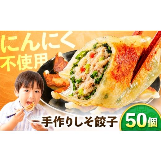 ふるさと納税 餃子 岐阜県 岐阜市 手作りしそ餃子 50個 国産 ぎょうざ おかず 岐阜市 / ながらぱいたん珀