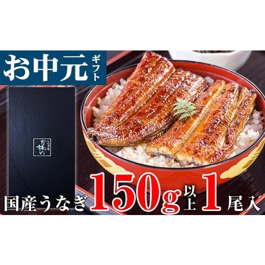 ふるさと納税 うなぎ 和歌山県 有田市 お中元用 国産うなぎ蒲焼き大サイズ1本セット(A1177-1)