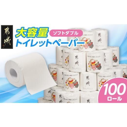 ふるさと納税 雑貨・日用品 宮崎県 都城市 都城市PRトイレットペーパー(ソフトダブル)100ロール×1箱_12-I5-TP100_(都城市) 入金確認月の翌月中にお届け