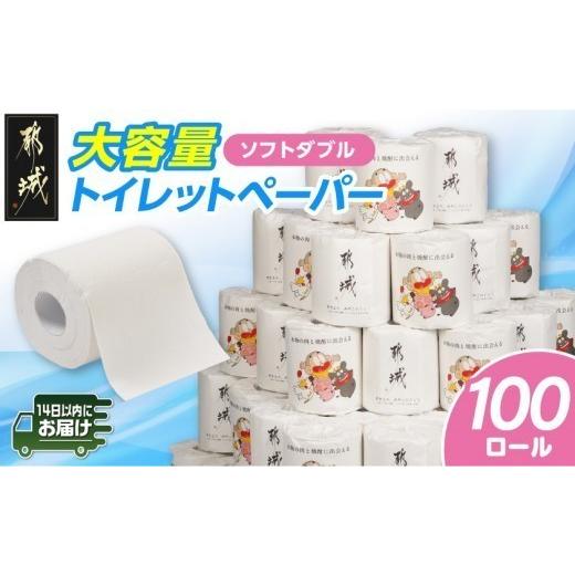 ふるさと納税 雑貨・日用品 宮崎県 都城市 都城市PRトイレットペーパー(ソフトダブル)100ロール×1箱 みやこんじょ快速便 _12-I5-TP100-R_(都城市) 快速便(…