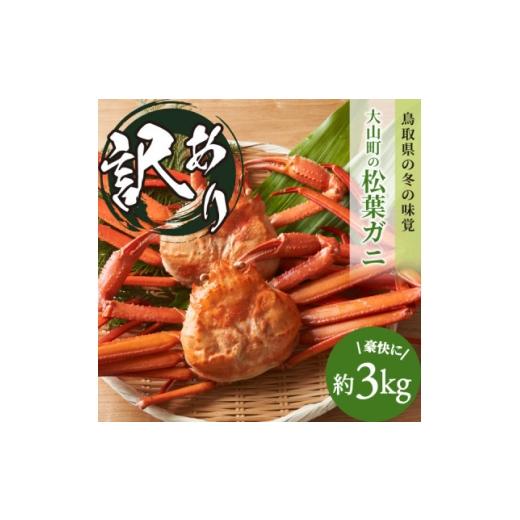 ふるさと納税 カニ ずわいガニ 鳥取県 智頭町 11月中旬以降順次発送 冷凍 訳あり松葉ガニ約3kg詰め合わせ OM-14-1 1745599