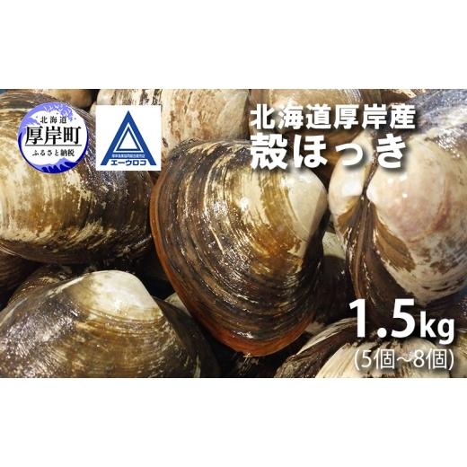 ふるさと納税 旬の鮮魚等 北海道 厚岸町 新鮮 北海道 厚岸産 殻ほっき 1.5kg (5個〜8個) ホッキ 北寄 貝 産地直送 魚介類 バーべキュー  