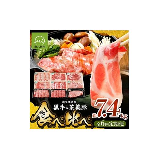 ふるさと納税 牛肉 ステーキ 鹿児島県 南九州市 発送月固定定期便 鹿児島黒牛・茶美豚食べ比べ定期便(南九州市)全6回 4088656
