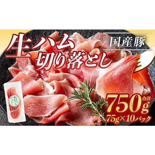 ふるさと納税 肉 ハム 鹿児島県 曽於市 2026年9月中に発送予定 国産豚生ハム切り落とし75g×10P(計750g) 生ハム おつまみ 小分け ナンチク A302-09-v01 2026…