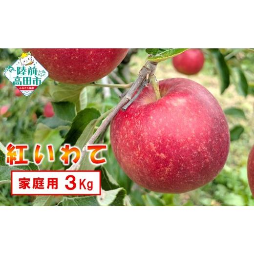 ふるさと納税 りんご 岩手県 陸前高田市 先行予約 家庭用 あま〜くてもぎたての米崎りんご 3kg 品種:紅いわて 岩手県オリジナル品種 数量限定 米崎りんご 訳…