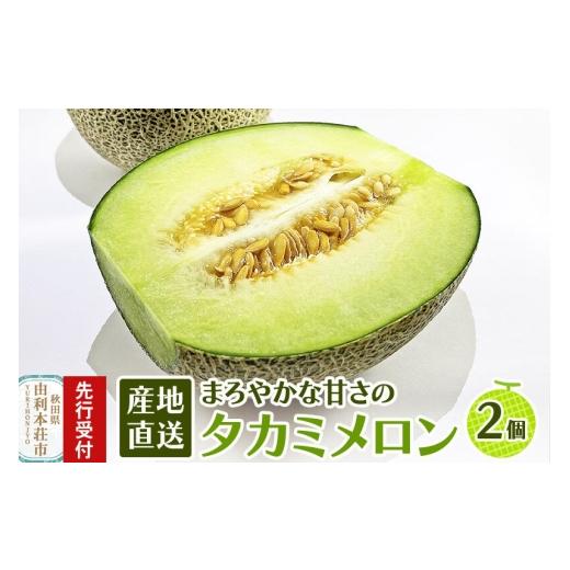 ふるさと納税 メロン 秋田県 由利本荘市 [先行受付]由利本荘産 メロン 2個 メロン フルーツ 果物 スイーツ 先行予約 秋田 由利本荘市産 国産 メロン 2個 10,…