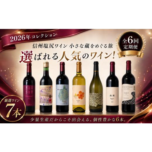 ふるさと納税 ワイン 赤ワイン 長野県 塩尻市 [チョイス限定] 定期便 全6回 2026年コレクション 信州塩尻ワイン 小さな蔵をめぐる旅。| ワイン わいん 塩尻…