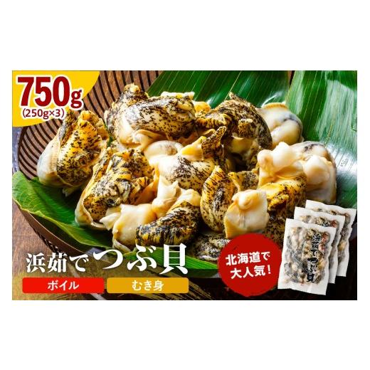 ふるさと納税 アワビ・ホタテ・他 北海道 えりも町 浜茹でつぶ貝 750g er001-132 / 北海道産 灯台つぶ つぶ貝 ツブ貝 貝 ボイル むき身 刺身 お刺身 コリコリ…