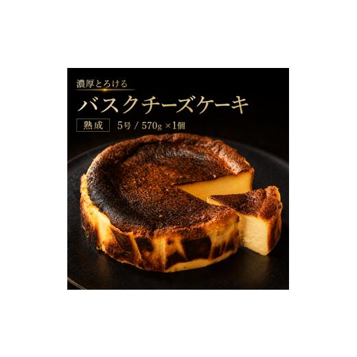 ふるさと納税 ケーキ・カステラ チーズケーキ 宮城県 大河原町 濃厚とろける バスクチーズケーキ サイズ5号/容量570g チーズケーキ プレーン バスチー スイ…