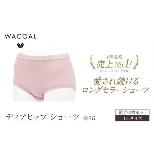ふるさと納税 ファッション 京都府 京都市 ワコール 4年連続1位 見た目スッキリ きれいに整うディアヒップ ショーツ LLサイズ ピンクベージュ 同色3枚セット…