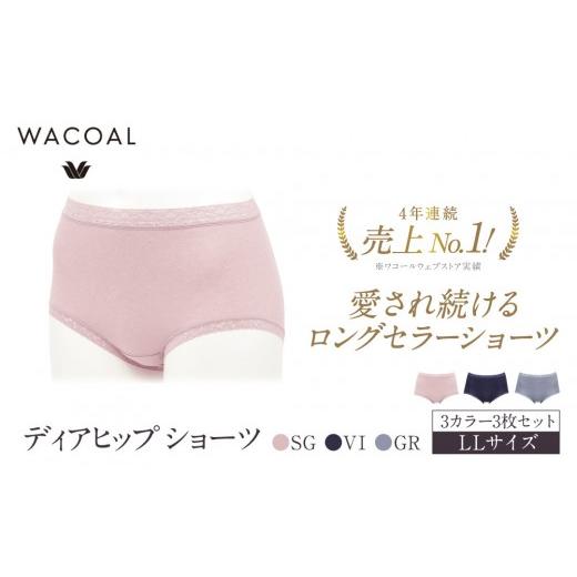 ふるさと納税 ファッション 京都府 京都市 ワコール 4年連続1位 見た目スッキリ きれいに整うディアヒップ ショーツ LLサイズ 3カラー 3枚セット|Wacoal 人…