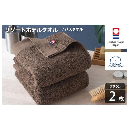 ふるさと納税 タオル・寝具 バスタオル 愛媛県 今治市 今治タオル リゾートホテルタオル バスタオル 2枚セット(ブラウン) I004470BT2BR バスタオル 2枚(ブ…