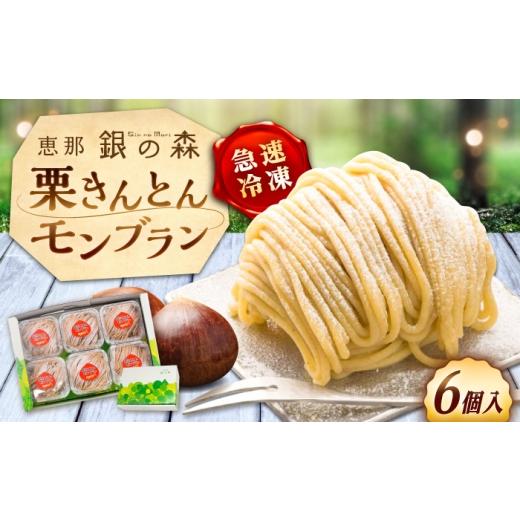 ふるさと納税 ケーキ・カステラ モンブラン 岐阜県 恵那市 栗きんとんモンブラン 6個入り / 栗きんとん モンブラン 栗 洋菓子 恵那市 / 銀の森
