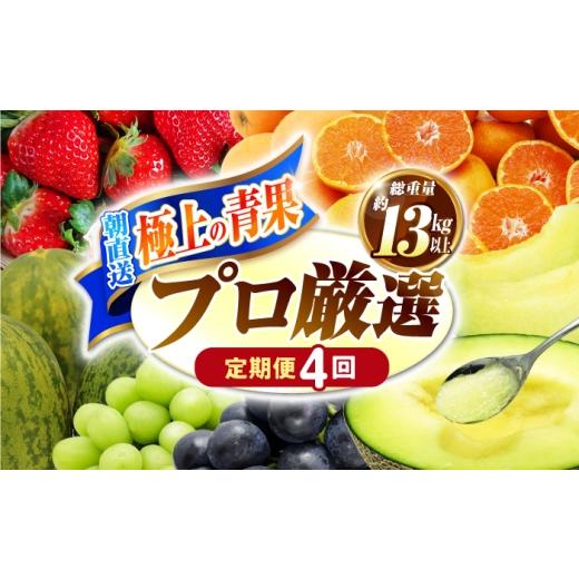 ふるさと納税 果物の詰合せ 長崎県 南島原市 4回コース 果物屋が選ぶ旬のフルーツ定期便 いちご メロン びわ みかん 梨 柿 など / 南島原市 / 贅沢宝庫 SDZ…