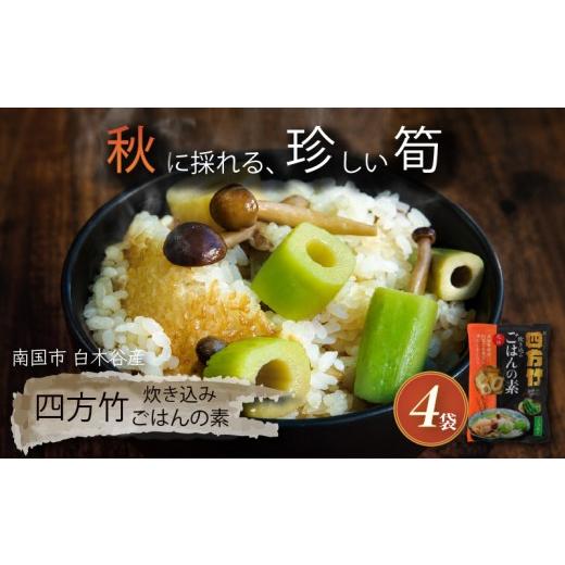 ふるさと納税 惣菜・レトルト 高知県 南国市 期間限定 国産 四方竹 炊き込みごはんの素 2合炊き × 4袋 (2026年11月〜発送) | 筍 たけのこ 竹の子 タケノコ …