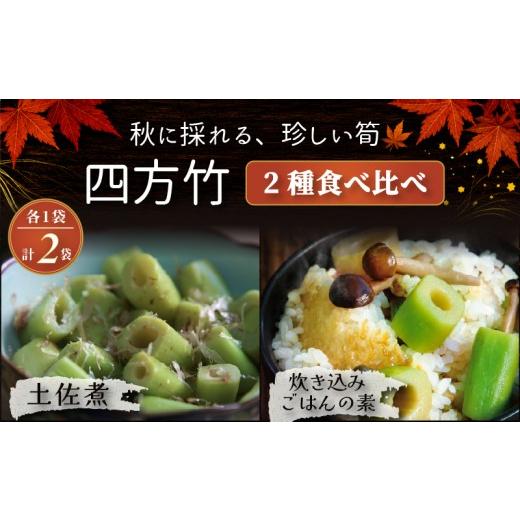 ふるさと納税 惣菜・レトルト 高知県 南国市 期間限定 国産 四方竹 2種食べ比べ 土佐煮 炊き込みごはんの素 計2袋 (2026年11月〜発送) | 筍 たけのこ 竹の子 …