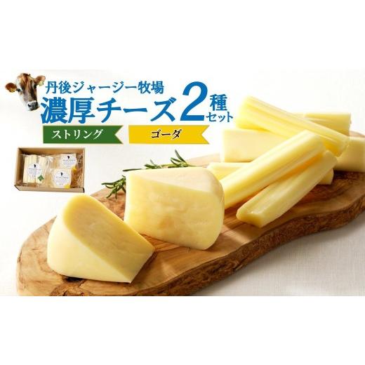 ふるさと納税 加工品等 チーズ 京都府 京丹後市 丹後ジャージー牧場の濃厚チーズ2種セット(ストリング・ゴーダ) 濃厚チーズセット 丹後ジャージー牧場 ミル…