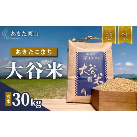 ふるさと納税 玄米 秋田県 能代市 食べチョク金賞受賞 玄米 あきたこまち 30kg×1袋 令和7年産 あきた栗山 大谷米 米 こめ お米 おこめ 令和7年 単一原料米 ご…