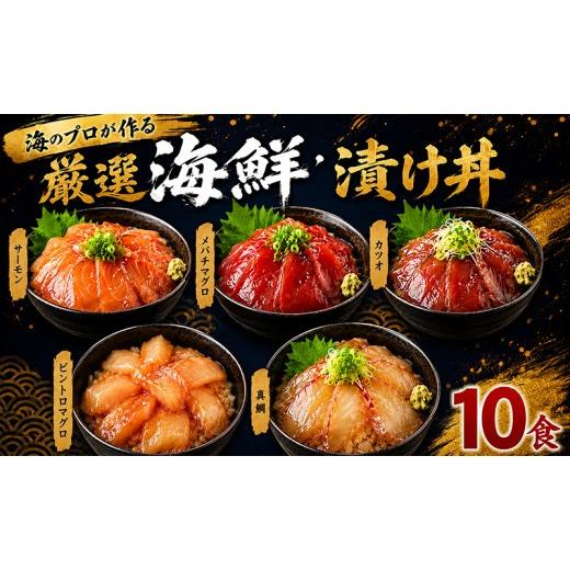 ふるさと納税 魚貝類 高知県 室戸市 漬け丼 80g×10パック 計800g 厳選 5種類 10食 セット 真鯛 タイ かつお サーモン マグロ 天然 メバチマグロ ビンチョウマ…