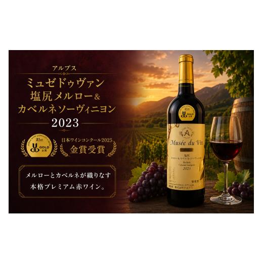 ふるさと納税 ワイン 赤ワイン 長野県 塩尻市 チョイス限定 アルプス ミュゼドゥヴァン 塩尻メルロー&カベルネソーヴィニヨン 2023 金賞受賞ワイン | ワイ…