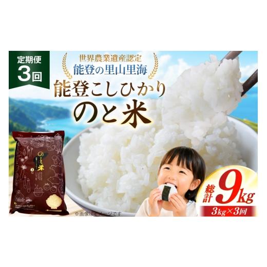 ふるさと納税 米 コシヒカリ 石川県 中能登町 米 令和7年 のと米 能登こしひかり 3kg 3回 定期便 能登わかば農業協同組合 石川県 中能登町 nk17bth130007 こし…
