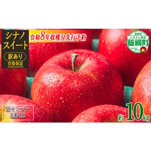 ふるさと納税 りんご 長野県 飯綱町 感謝りんご / 光センサー選別品 りんご シナノスイート 訳あり 10kg ( 24玉 〜 50玉 ) 交換保証 ながの農業協同組合 2…